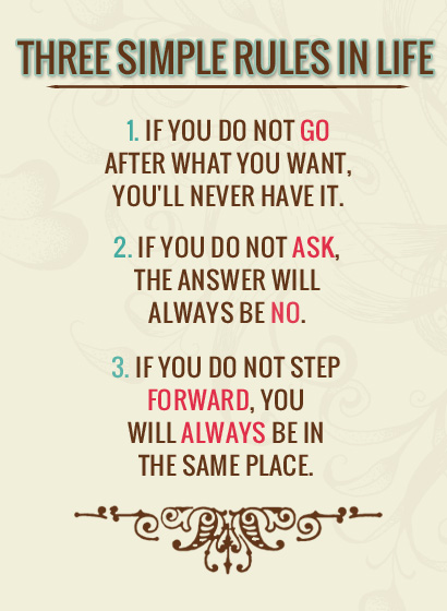 3 Simple Rules In Life - ø Eminently Quotable - Quotes - Funny Sayings