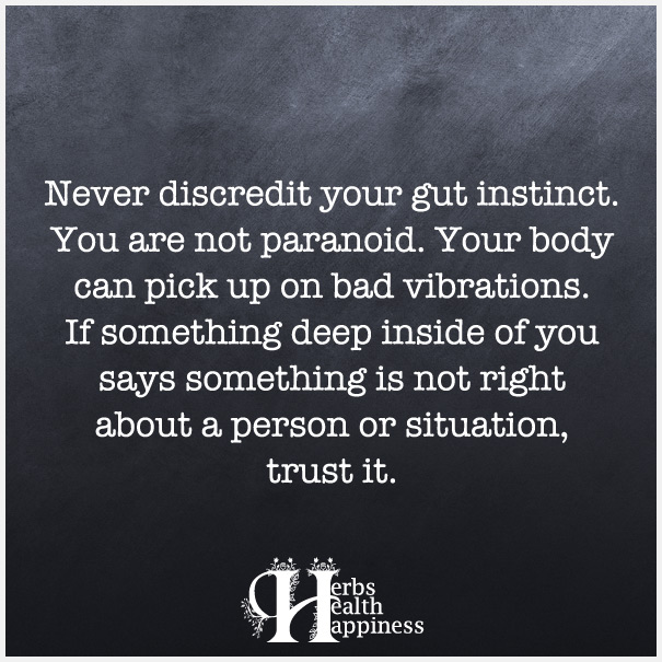 Never Discredit Your Gut Instinct - ø Eminently Quotable - Quotes