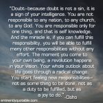 Doubt — Because Doubt Is Not A Sin, It Is A Sign Of Your Intelligence