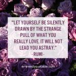 Let Yourself Be Silently Drawn By The Strange Pull Of What You Really Love