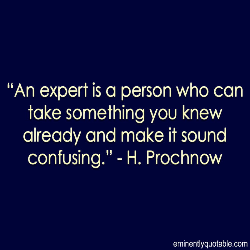 An Expert Is A Person