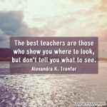 The Best Teachers Are Those Who Show You Where To Look