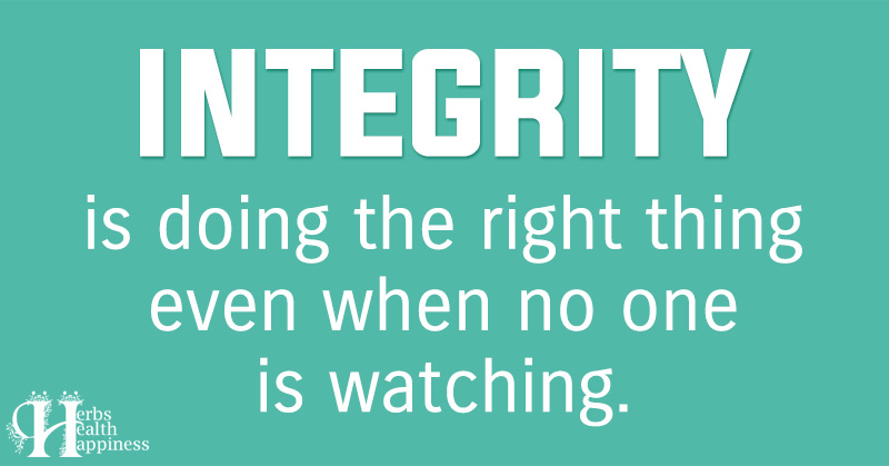 Integrity New POSTER Doing the Right Thing Even When No One is Watching