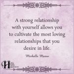 A Strong Relationship With Yourself