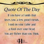 If You Have A Family That Loves You