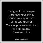 Let Go Of The People Who Dull Your Shine
