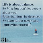 Life Is About Balance