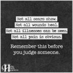 Not All Scars Show