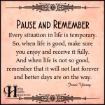 Pause And Remember