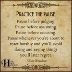 Practice The Pause