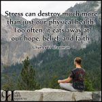 Stress Can Destroy Much More Than Just Our Physical Health