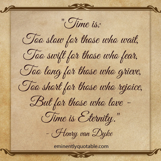 Time Is Too Slow For Those Who Wait