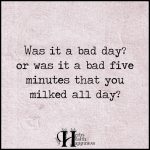 Was It A Bad Day Or Was It A Bad Five Minutes