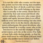 It Is Not The Critic Who Counts