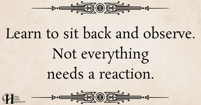 Learn To Sit Back And Observe - ø Eminently Quotable - Inspiring And  Motivational Quotes ø
