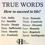 True Words: How To Succeed In Life?